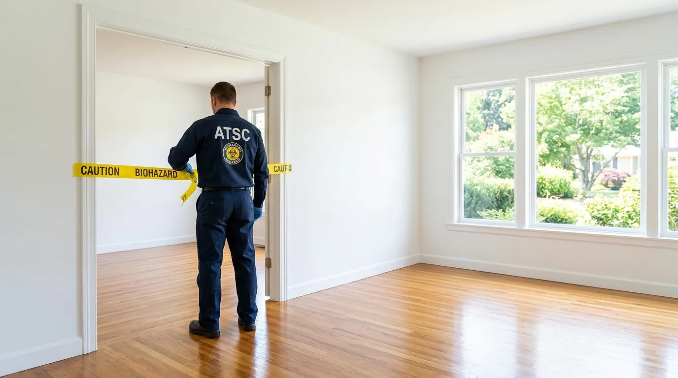 Certified biohazard cleanup crew performing Crime Scene Cleanup in Sunset